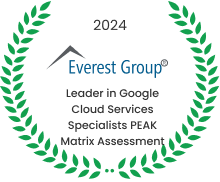 Leader in Google Cloud Services Specialists PEAK Matrix Assessment